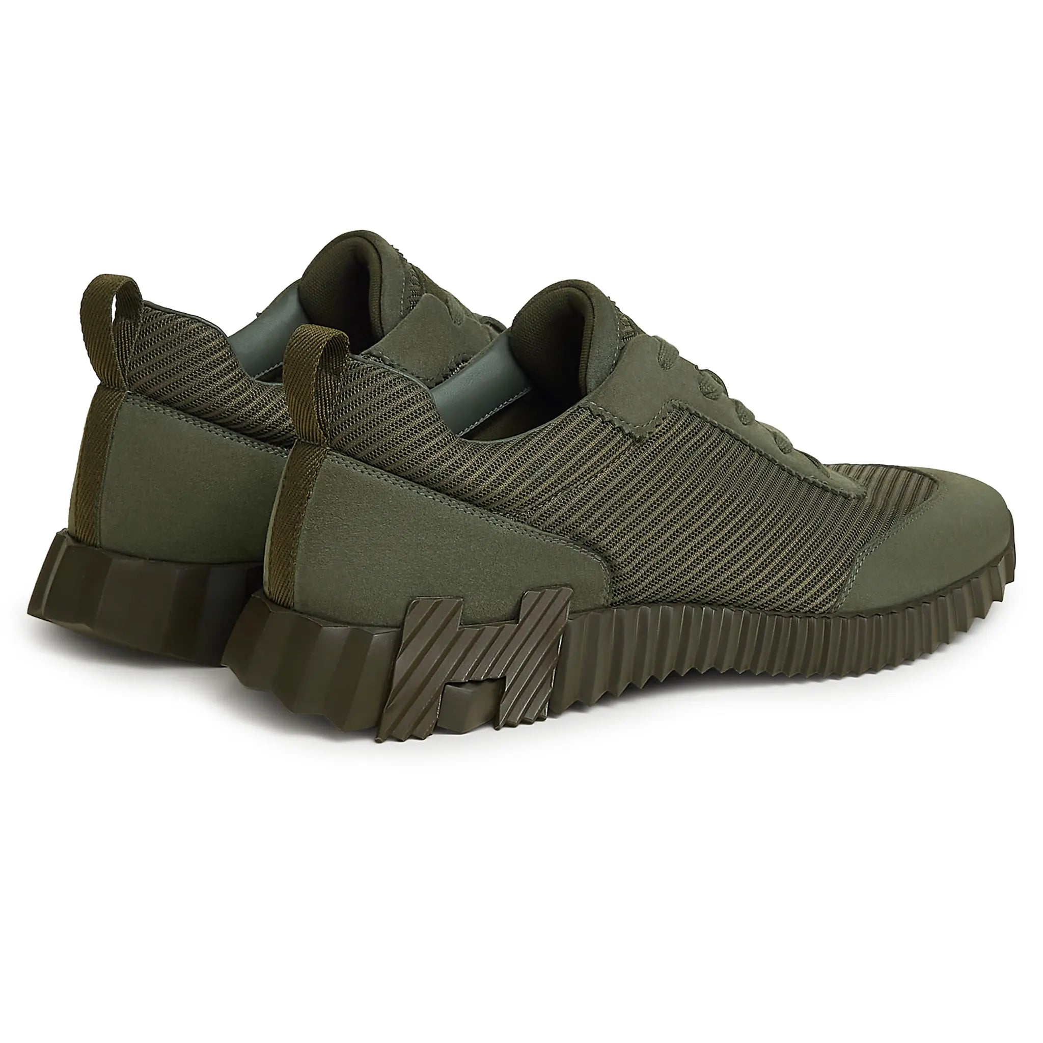 Back Side View of Hermes Paris Bouncing Sneaker Vert Veronese H262850ZHV0